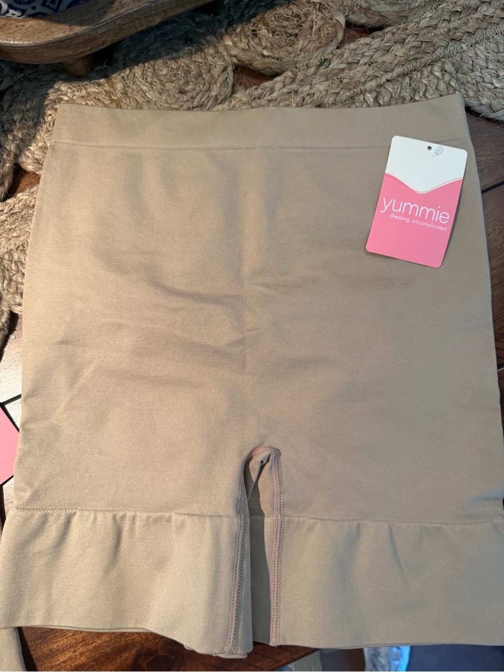 Set of 2 Yummie Nude Mid Waist Shapewear Slip Short